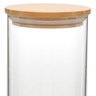 Porta Mantimento em Vidro com Tampa em Bamboo 1,4 L Full Fit - 2