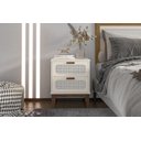 Ver imagem 3 de Mesa Para Quarto Indiana Criado Santorini Offwhite 45cm