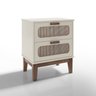 Mesa Para Quarto Indiana Criado Santorini Offwhite 45cm - 1