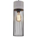 Ver imagem 2 de Pendente Strong em Aço Aramado E27 Preto – Taschibra