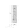 Estante Home para Tv Ripado 1 Modulo Lateral Esquerdo Ouro Preto Nature/off White - Linea - 5