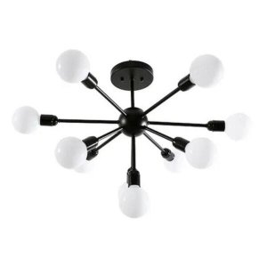 Pendente Sputnik em Aço Preto 10xE27 – Taschibra