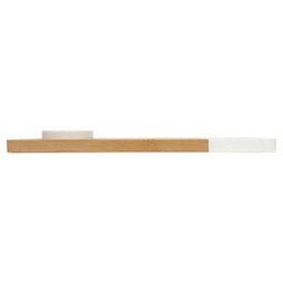 Tábua Cortar Carne Bambu Detalhe Branco Recipiente - Mor - 4
