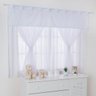Cortina para Quarto de Bebê Branca - 2 metros - 2