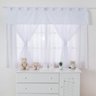 Cortina para Quarto de Bebê Branca - 2 metros - 1