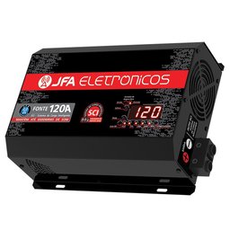 Fonte Carregador Bateria Jfa 120a bivolt automatico display - 1 Fonte Carregador Bateria Jfa 120a bivolt automatico display - 1