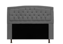 Ver imagem 2 de Cabeceira Geovana e Calçadeira Veneza Baú Casal 140cm Suede Cinza - LM DECOR