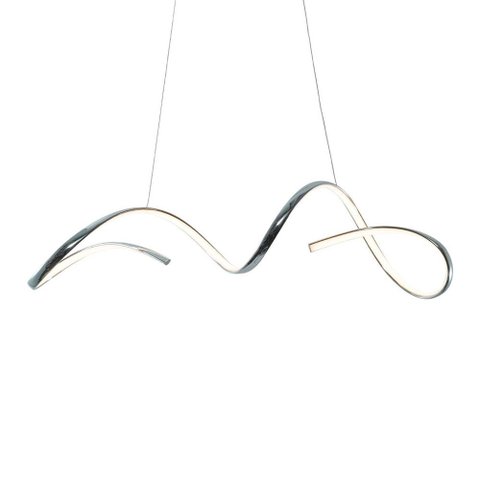 Lustre Pendente Taschibra Londres Led Bivolt Cromado 3000k Luz Amarela 15051072