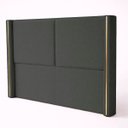Ver imagem 2 de Cabeceira Cama Box Casal Estofada Essence 140cm com Sapatas Plásticas Braços Laterais