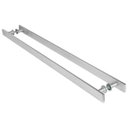 Ver imagem 4 de Puxador Barra Chata Inox Escovado Para Porta Madeira 90 cm