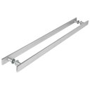 Ver imagem 5 de Puxador Barra Chata Inox Escovado Para Porta Madeira 60 cm