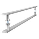 Ver imagem 2 de Puxador Barra Chata Inox Escovado Para Porta Madeira 30 cm