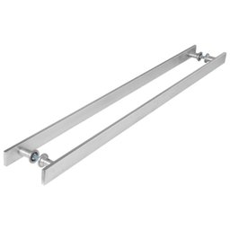 Puxador Barra Chata Inox Escovado Para Porta Madeira 180 cm - 5