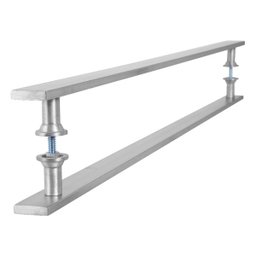 Puxador Barra Chata Inox Escovado Para Porta Madeira 180 cm - 2
