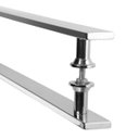 Ver imagem 3 de Puxador Barra Chata Inox Para Porta De Madeira Vidro 30 cm