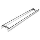 Ver imagem 5 de Puxador Barra Chata Inox Para Porta De Madeira Vidro 30 cm