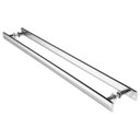 Ver imagem 4 de Puxador Barra Chata Inox Para Porta De Madeira Vidro 30 cm
