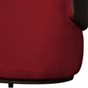 Ver imagem 3 de Namoradeira 2 Lugares Orgânica Decorativa Beatriz Veludo Vermelho/pu Marrom - Montanaris Decor