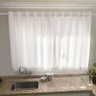 Cortinas Cozinha Pérola 4,00 x 1,20 Voal Com Forro - Branco - 3