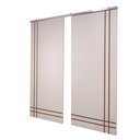 Ver imagem 2 de Porta Dupla Branco Prime Frisada Kit Alumínio F06 - 210x180