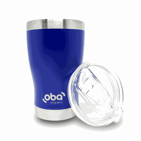 Copo Térmico Aço Inox com Tampa 473 Ml Oba Térmic