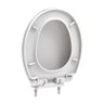 Assento Oval Universal Branco Soft Close Easy Clean Tigre Resina Termofixo - 2