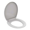 Assento Oval Universal Branco Soft Close Easy Clean Tigre Resina Termofixo - 1