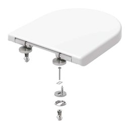 ASSENTO CARRARA DUNA LEVEL NEXO SMART VESUVIO NEO BRANCO SOFT CLOSE EASY CLEAN TIGRE RESINA TERMOFIX - 1