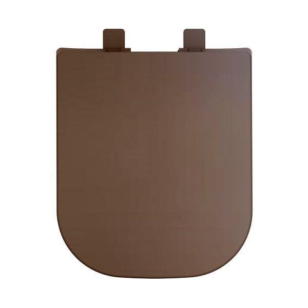 ASSENTO POLO UNIC QUADRA ROCA DEBBA GAP MARROM FOSCO SLOW CLOSE RESINA TERMOFIXO - 2