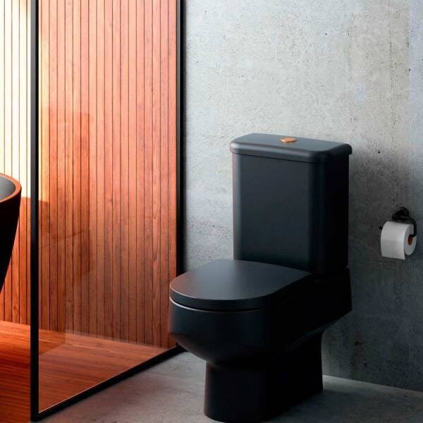 ASSENTO CARRARA LINK LK DUNA NUOVA VESUVIO PRETO FOSCO SLOW CLOSE RESINA TERMOFIXO - 4