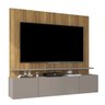 Painel para TV com Portas Eldorado Mel e Cacao - 4