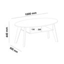 Ver imagem 4 de Mesa de Centro Diva Off White/cedro Artely