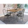 Conjunto 4 Pés Sena M057 Kappesberg Base P/ Mesa Cor Níquel - 4