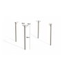 Conjunto 4 Pés Sena M057 Kappesberg Base P/ Mesa Cor Níquel - 6