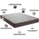 Ver imagem 3 de Colchão Casal 138x188x18 Espuma D45 Bordado Iso Marrom Branco - Ortobom