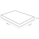 Ver imagem 2 de Colchão Casal 138x188x18 Espuma D45 Bordado Iso Marrom Branco - Ortobom
