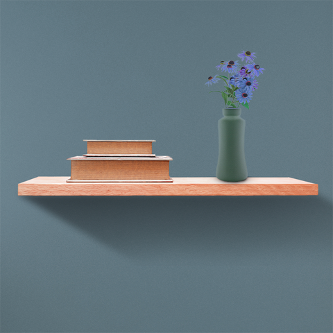 Prateleira 60cm Madeira Maciça Verniz Mel Amendoa