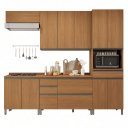 Ver imagem 3 de Armário de Cozinha Modulada Completa Reta 10 Peças 2,70m Maxxi Kappesberg