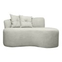 Ver imagem 2 de Sofá Orgânico 2 Lugares Living Plaza 1,45m Linho Bouclê Bege Sofa Store