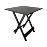 Conjunto Dobrável Preto de Madeira 70x70 - Mesa com 4 Cadeiras - 3