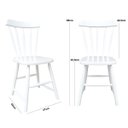 Ver imagem 4 de Cadeira Espanha de Madeira Laqueada Branca - 2 Unidades