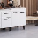 Ver imagem 2 de Balcão para Cozinha com Tampo 2 Portas Light Branco