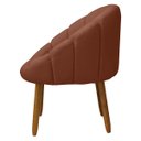 Ver imagem 3 de Poltrona Decorativa Orgânica Flora Fixa Recepção Estética Bouclê:bouclê Terracota