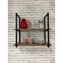 Ver imagem 2 de Prateleira Estilo Industrial Suspensa Cozinha Design 68cm