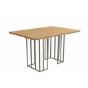 Ver imagem 1 de Mesa de Sala Jantar Duina C/ Tampo 136cm Niquel/freijo - Kappesberg