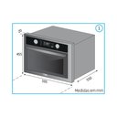 Ver imagem 6 de Forno Elétrico Midea De Embutir Com Micro-ondas 45L MYAC72 Inox 220V