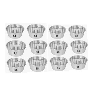 Kit 12 Forma Forminha Assadeira Mini Pudim Quindim F78