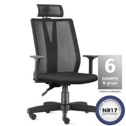 Cadeira de Escritório Presidente Addit Back com Apoio Cabeça -frisokar - 1