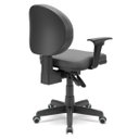 Ver imagem 2 de Cadeira de Escritório Executiva Operacional Lisa Backsystem Poliéster Plaxmetal Preto