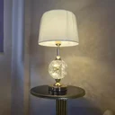 Ver imagem 1 de Abajur Luminária Quarto Sala Rosé Gold Globo Moderno 54x30